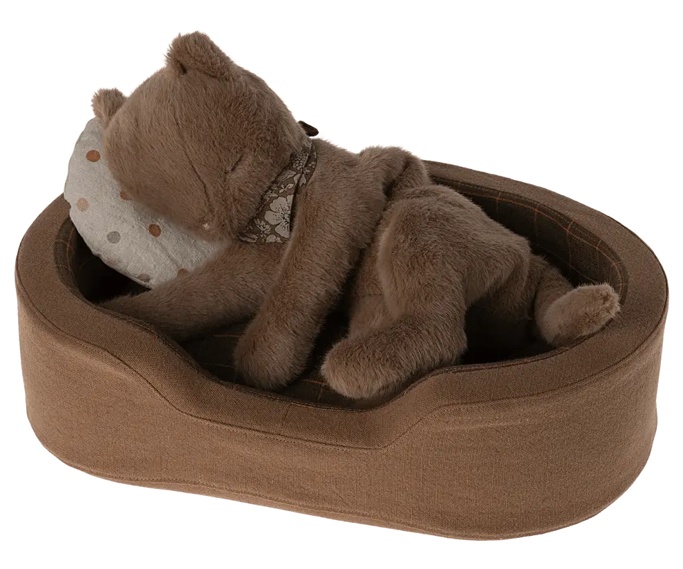 MAILEG - Panier Douillet, Medium - Marron