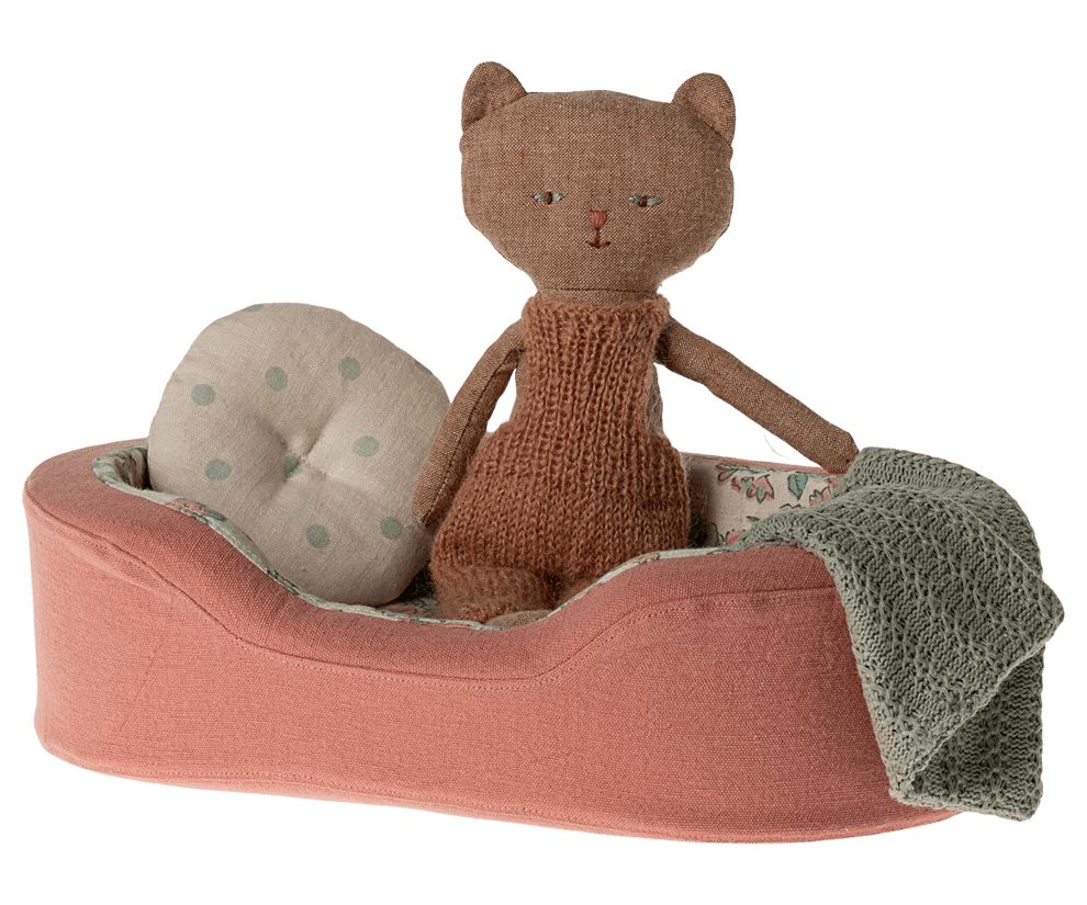 MAILEG - Panier Douillet, Small - Corail