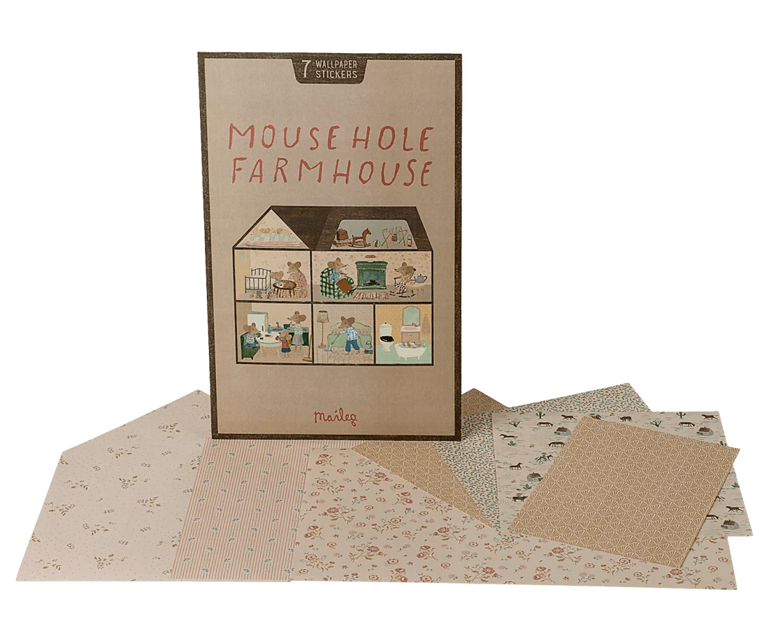 MAILEG-Papier Peint Autocollant, Maison Farmhouse