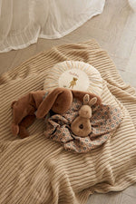 MAILEG - Peluche Lapin Endormi, Petit - Brun Doux