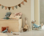 MAILEG - Peluche Lapin Endormi, Petite - Poudre