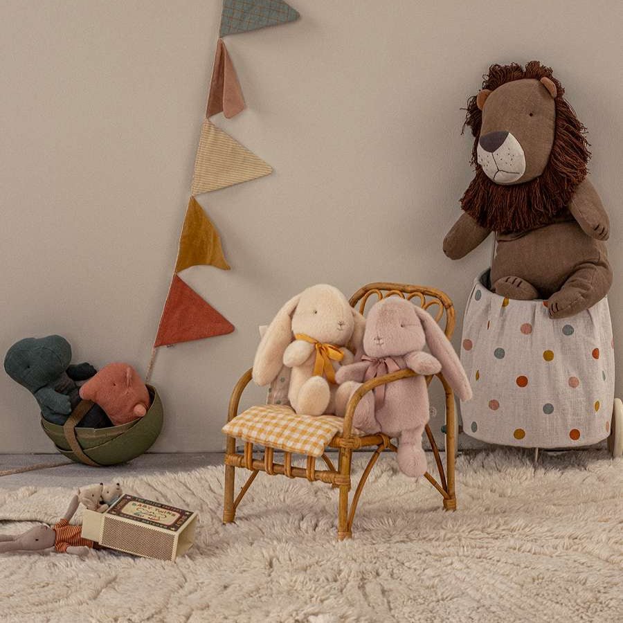 MAILEG - Peluche Lapin, Medium - Poudre Claire