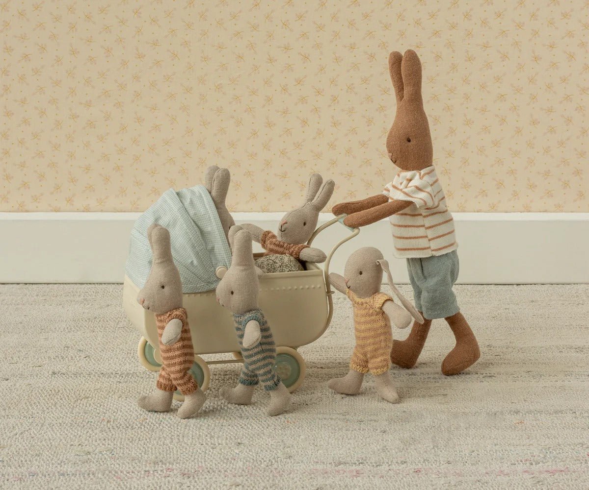 MAILEG - Poussette Micro Pour Souris Maileg - Bleue