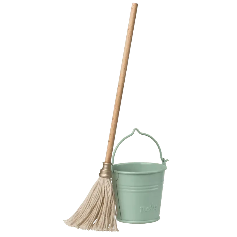 MAILEG - Seau Et Serpillère - Miniature, Pour Souris Maileg