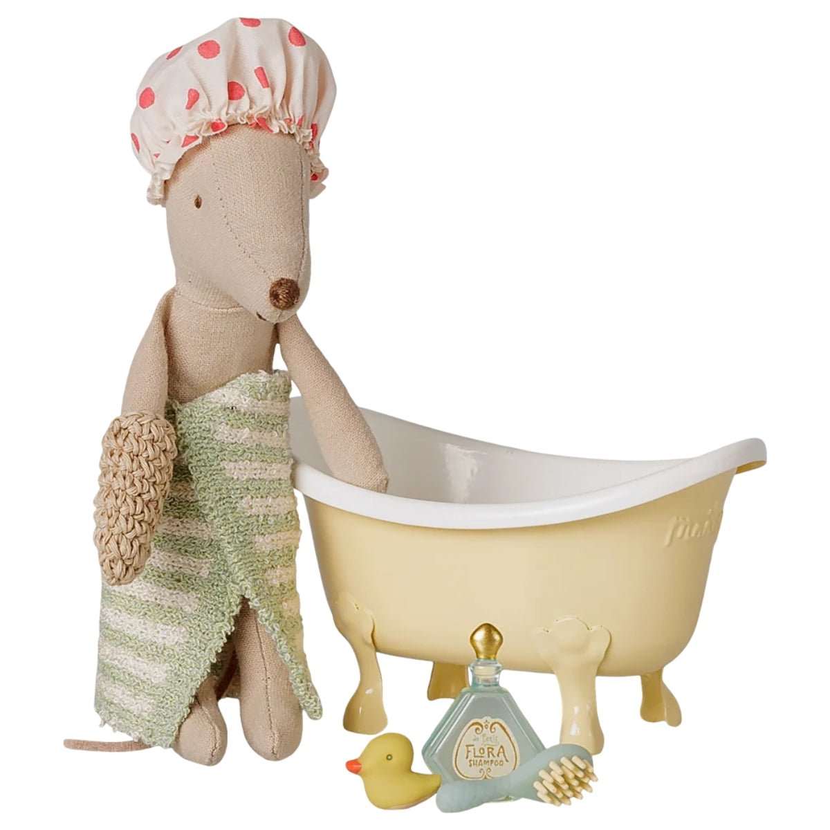 MAILEG-Set De Bain, Pour Souris Maileg - Jaune