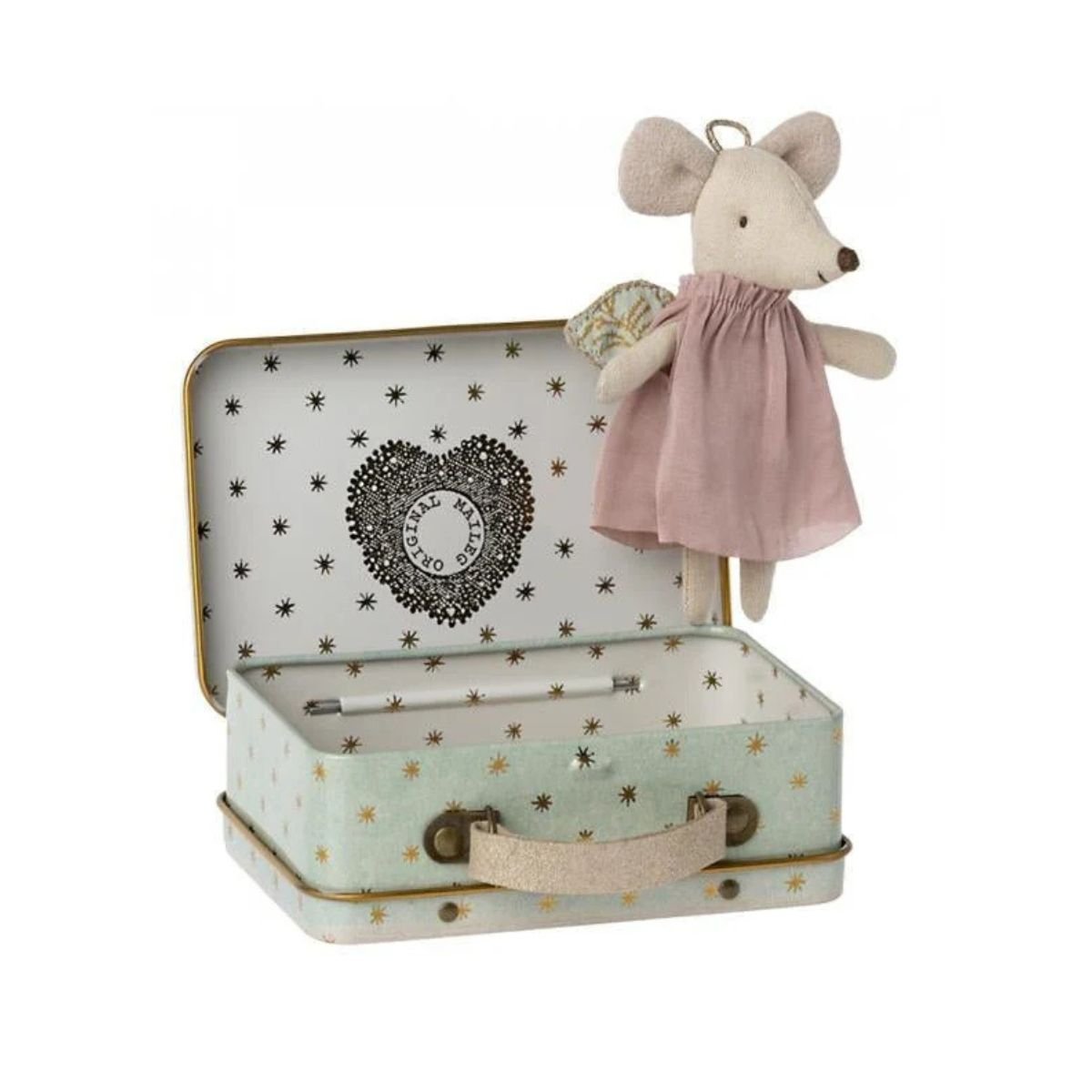 MAILEG - Souris Ange Petite Soeur Avec Valise