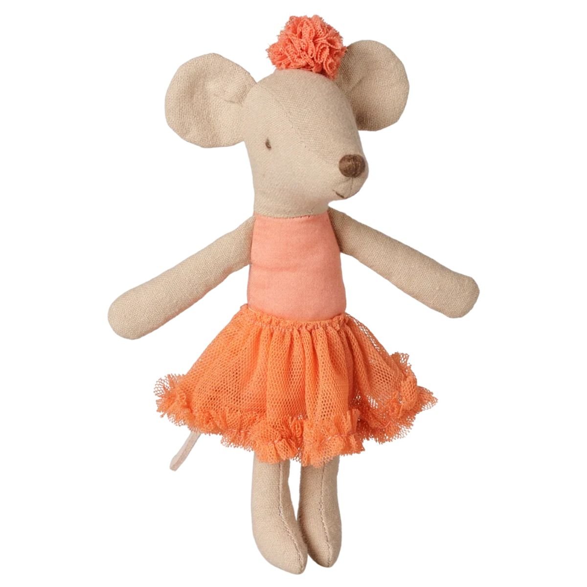 MAILEG-Souris Ballerine, Grande Sœur - Corail Poudré
