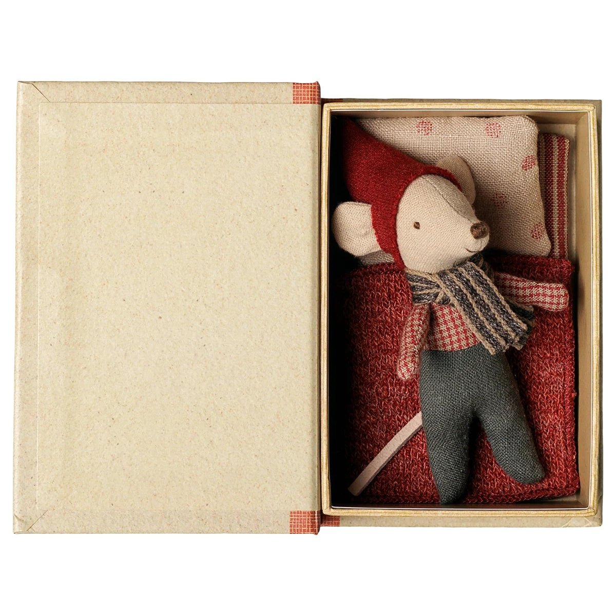 MAILEG-Souris De Noël, Bébé Dans Son Coffret Livre