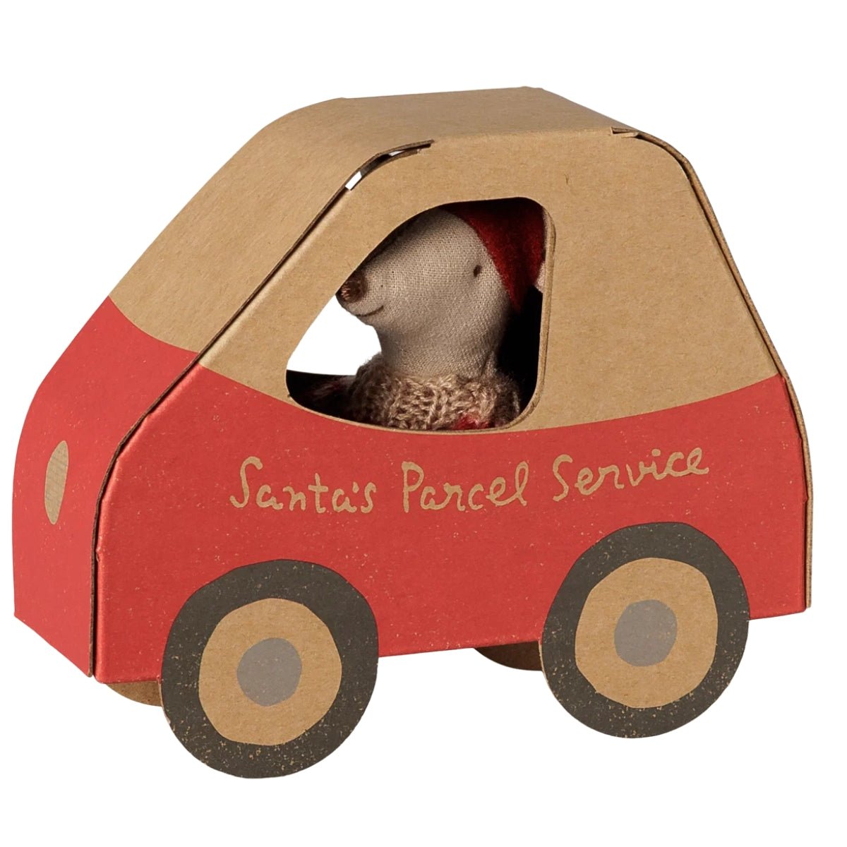 MAILEG-Souris De Noël, Petite Sœur Dans Une Boîte En Forme De Voiture