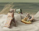 MAILEG - Souris De Plage Avec Matelas Pneumatique, Papa - Fleur