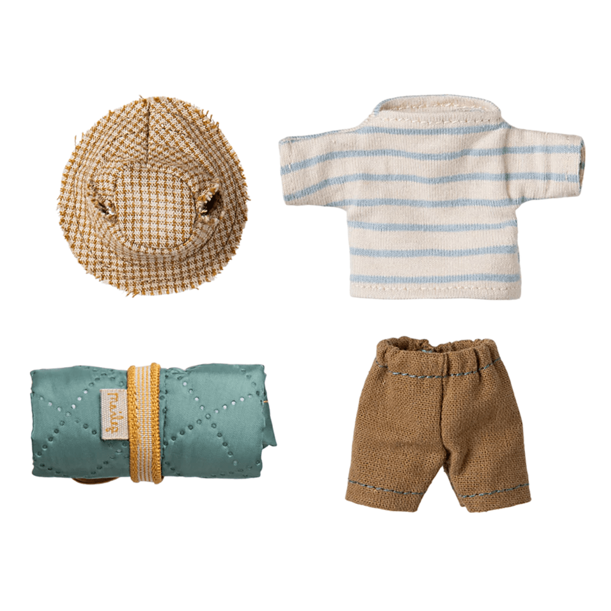 MAILEG - Souris de Randonnée, Grand frère - A fines rayure