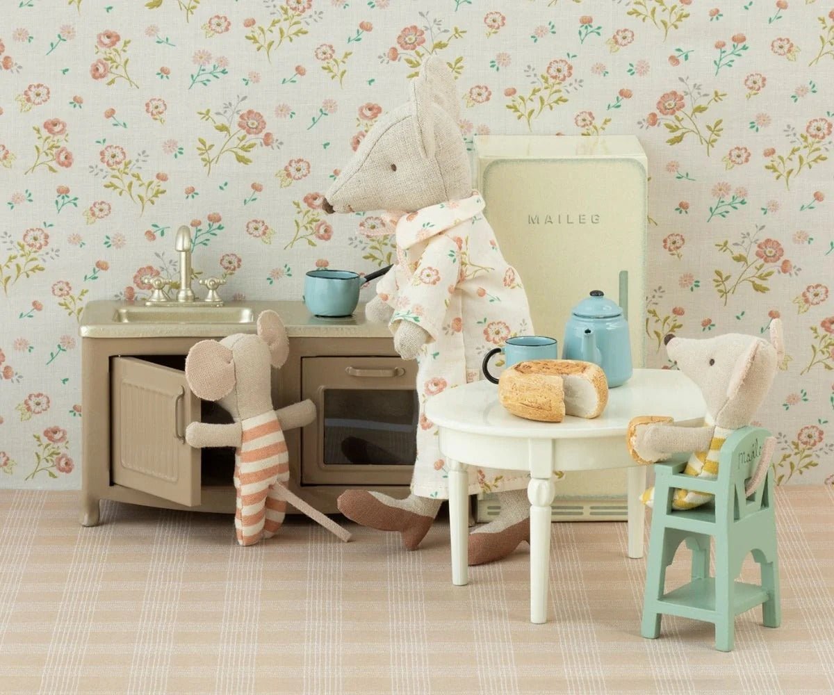 MAILEG - Table À Manger Vintage Pour Souris Maileg - Blanc Cassé