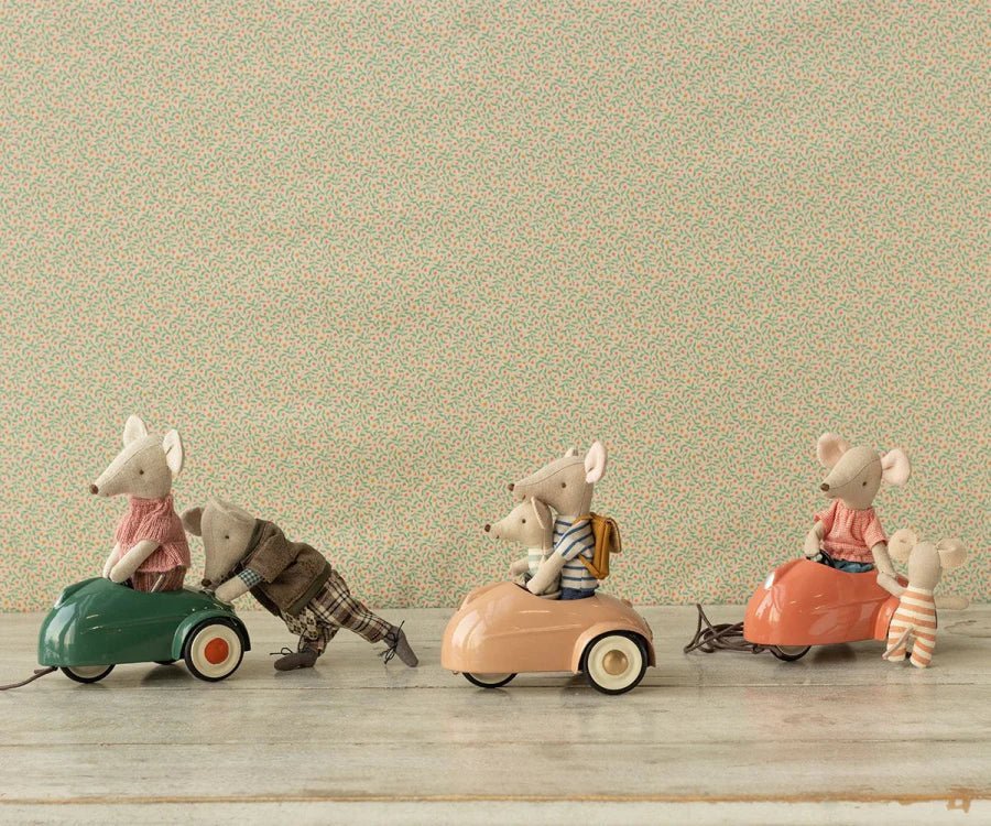 MAILEG - Voiture Souris - Rose