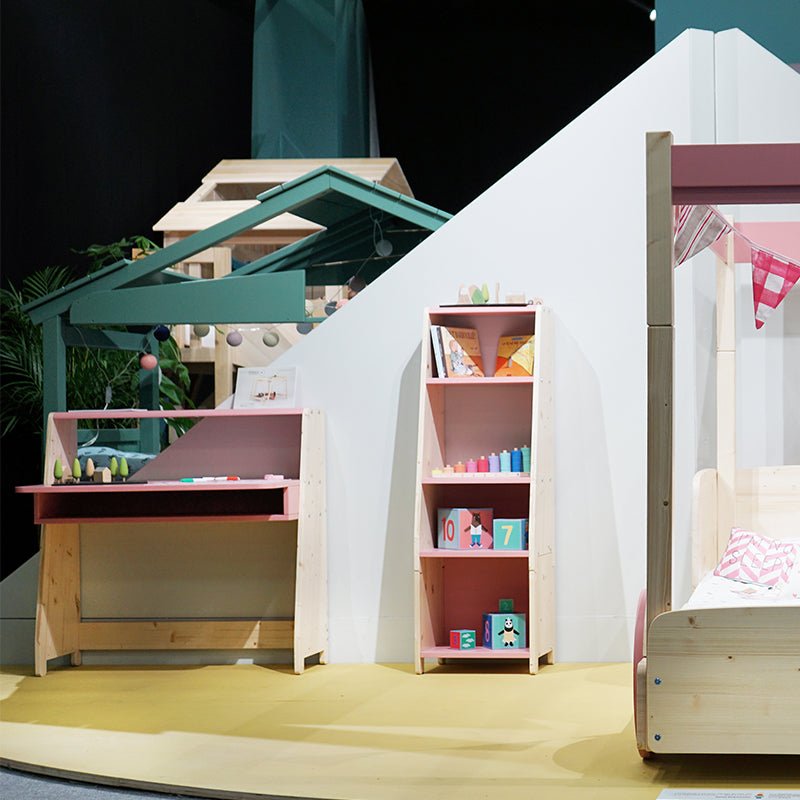 MATHY BY BOLS - Étagère Une Colonne Avec Une Rehausse Bas ASYMETRY