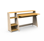 MATHY BY BOLS - Grand Bureau Avec Une Colonne Étagère ASYMETRY