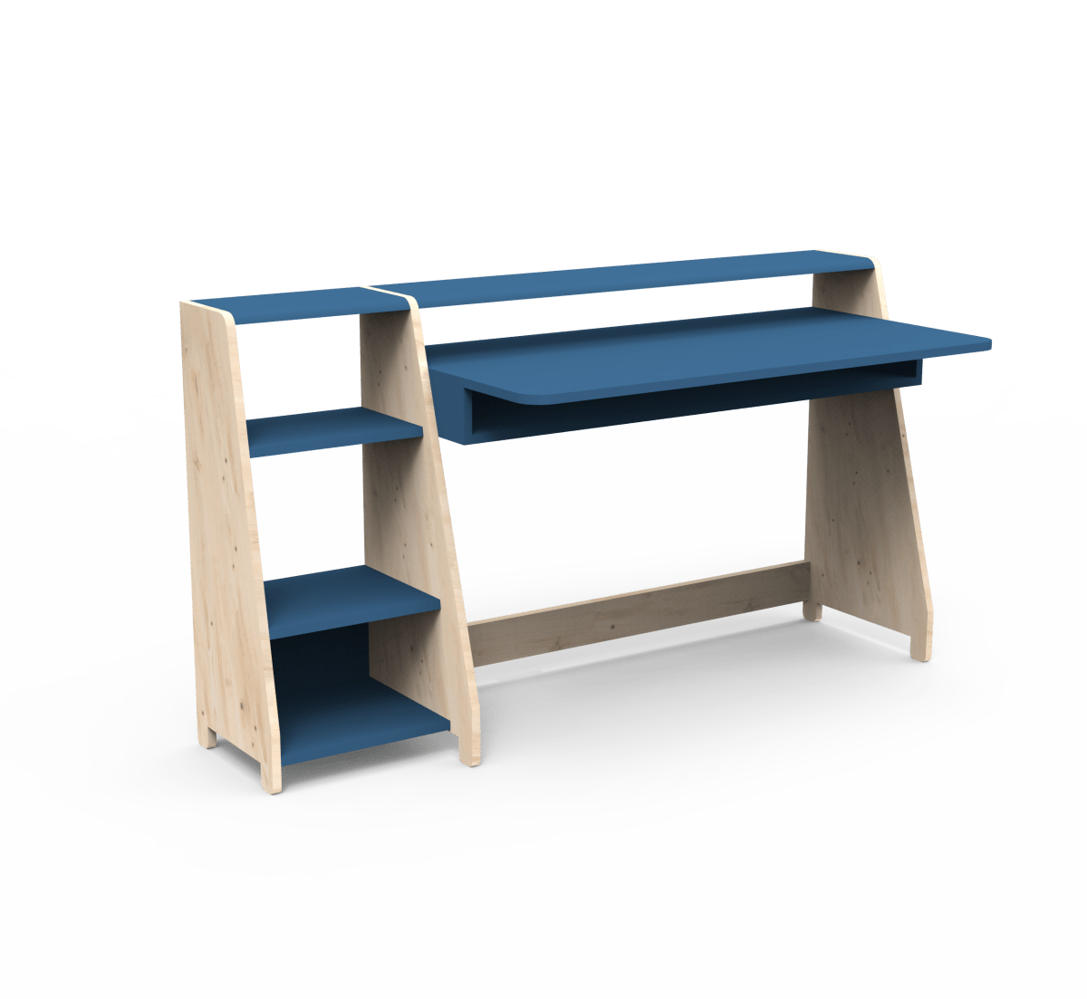 MATHY BY BOLS - Grand Bureau Avec Une Colonne Étagère ASYMETRY