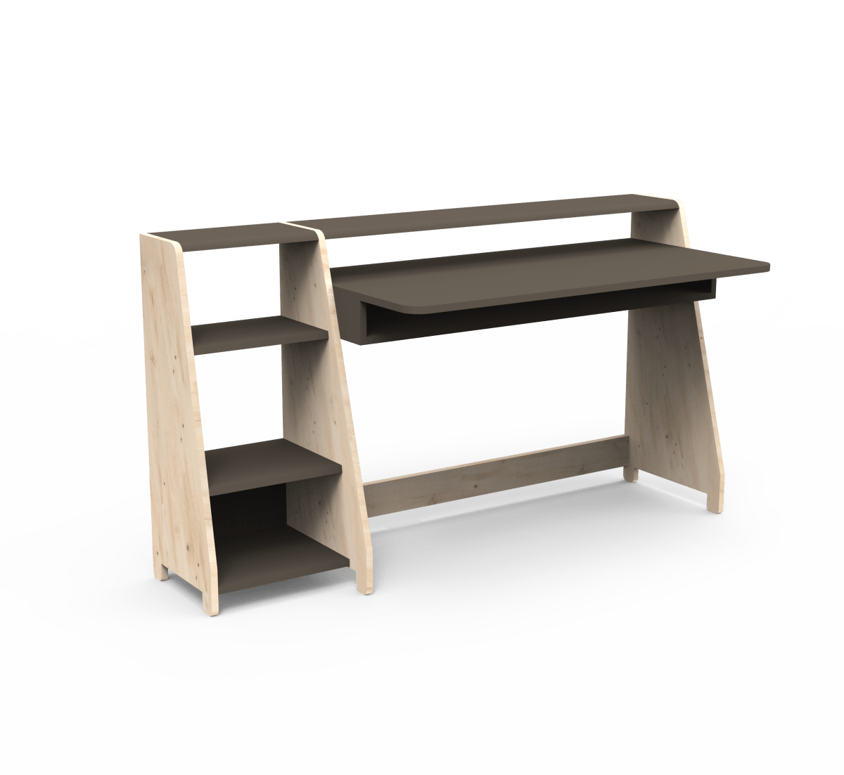 MATHY BY BOLS - Grand Bureau Avec Une Colonne Étagère ASYMETRY