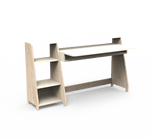MATHY BY BOLS - Grand Bureau Avec Une Colonne Étagère ASYMETRY