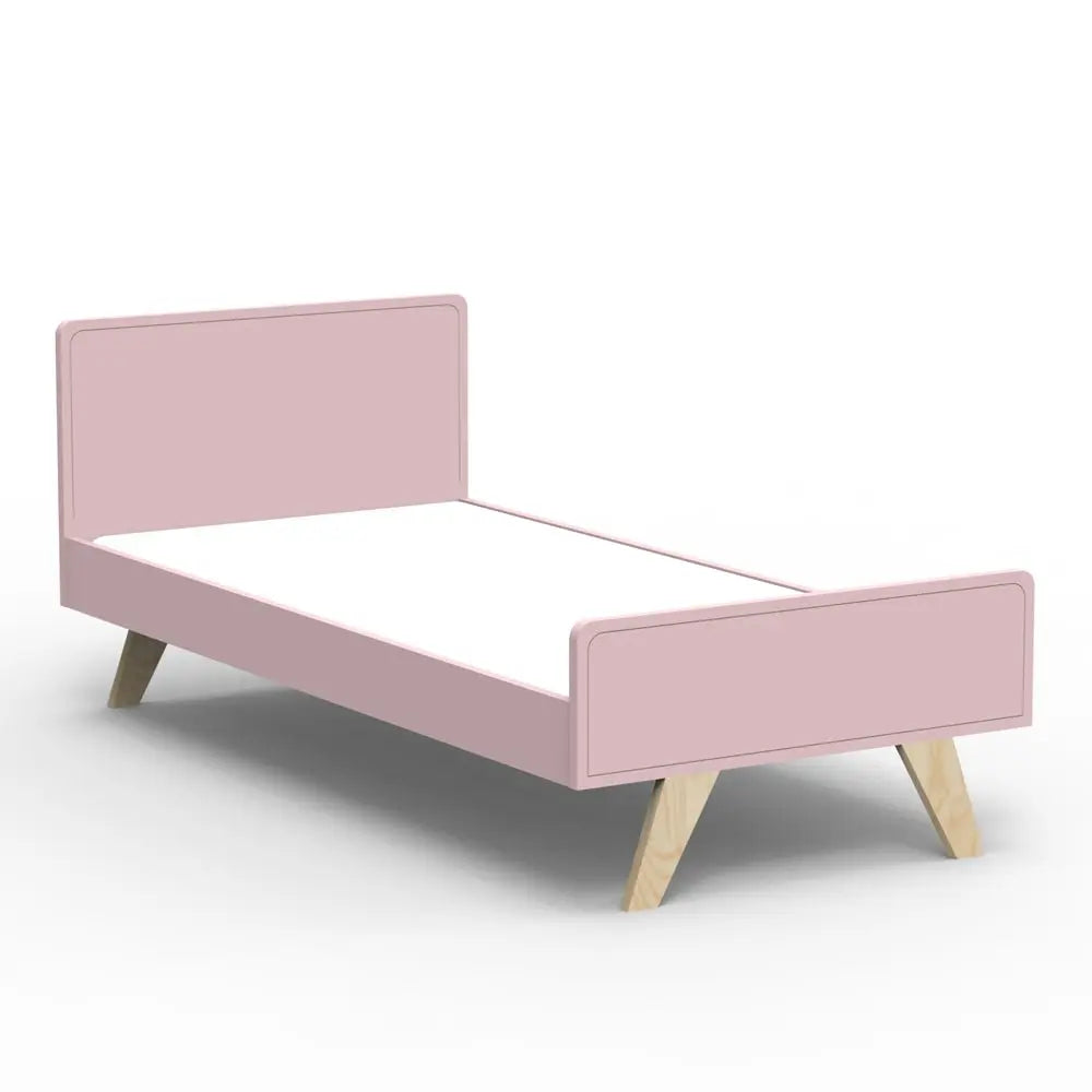 MATHY BY BOLS - Lit Junior MADAVIN Bouleau Pieds Vernis Naturel 90 x 200 cm