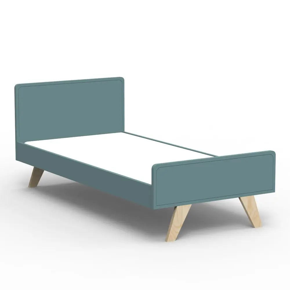 MATHY BY BOLS - Lit Junior MADAVIN Bouleau Pieds Vernis Naturel 90 x 200 cm