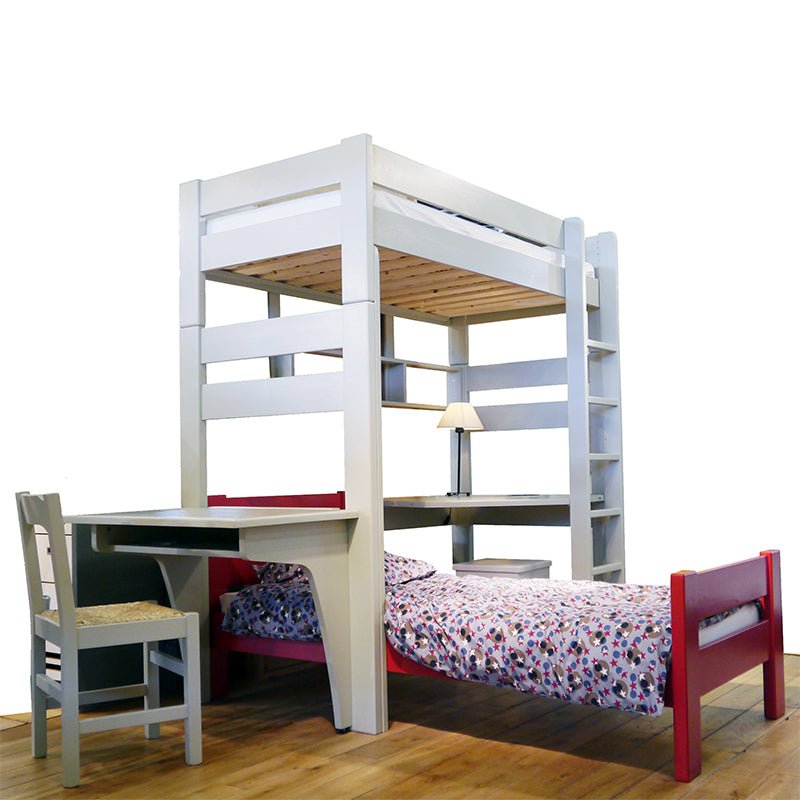 MATHY BY BOLS - Lit Surélevé DOMINIQUE 209 Dissociable 90 x 200 cm