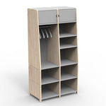 MATHY BY BOLS - Penderie Deux Colonnes Avec Quatre Rehausses Bas ASYMETRY