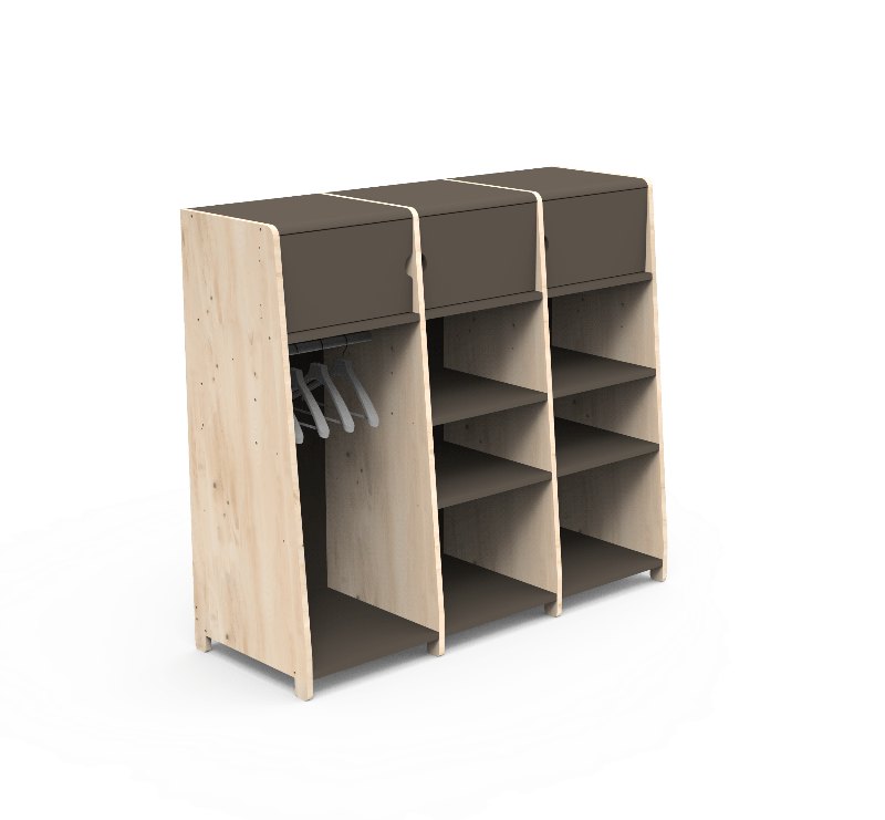 MATHY BY BOLS - Penderie Trois Colonnes ASYMETRY