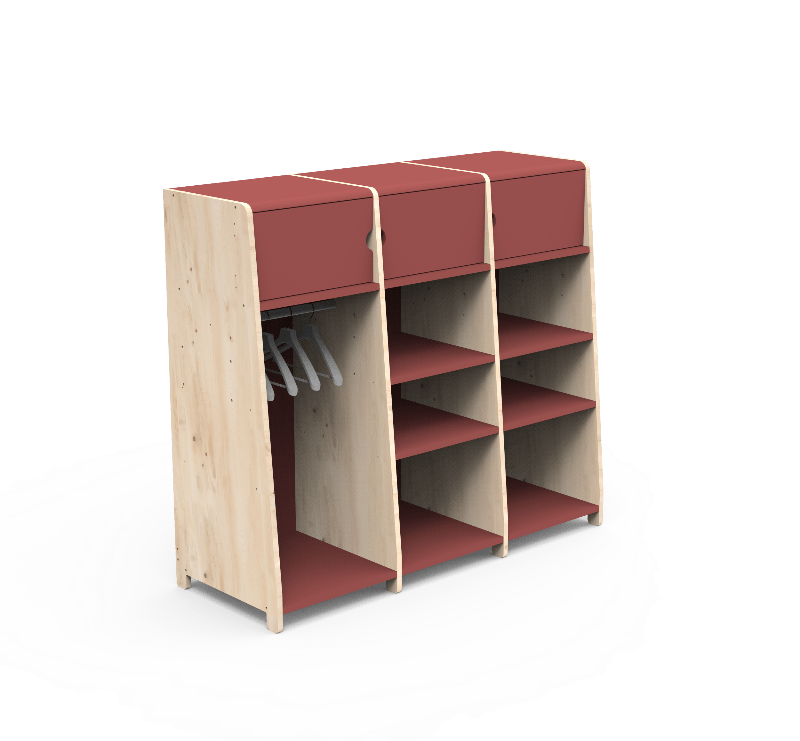 MATHY BY BOLS - Penderie Trois Colonnes ASYMETRY