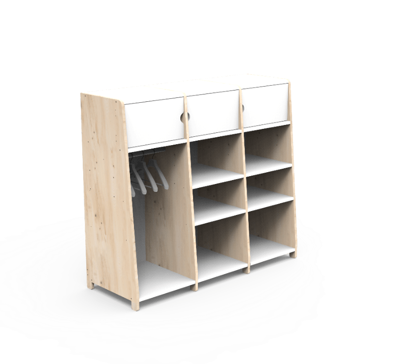 MATHY BY BOLS - Penderie Trois Colonnes ASYMETRY