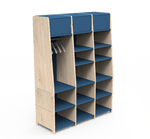 MATHY BY BOLS - Penderie Trois Colonnes Avec Six Rehausses Bas ASYMETRY