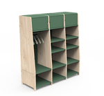 MATHY BY BOLS - Penderie Trois Colonnes Avec Trois Rehausses Bas ASYMETRY