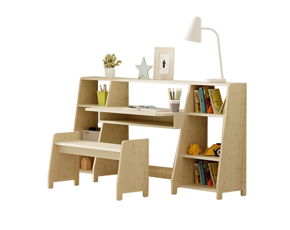 MATHY BY BOLS - Petit Bureau Avec Deux Colonnes Étagère ASYMETRY