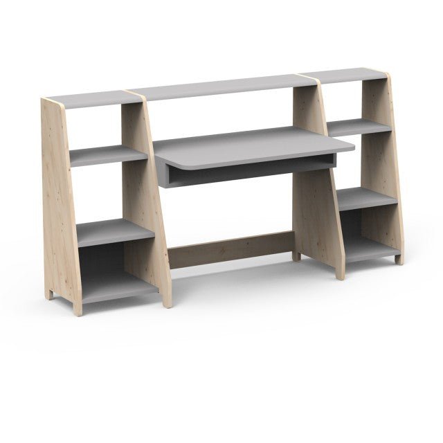 MATHY BY BOLS - Petit Bureau Avec Deux Colonnes Étagère ASYMETRY