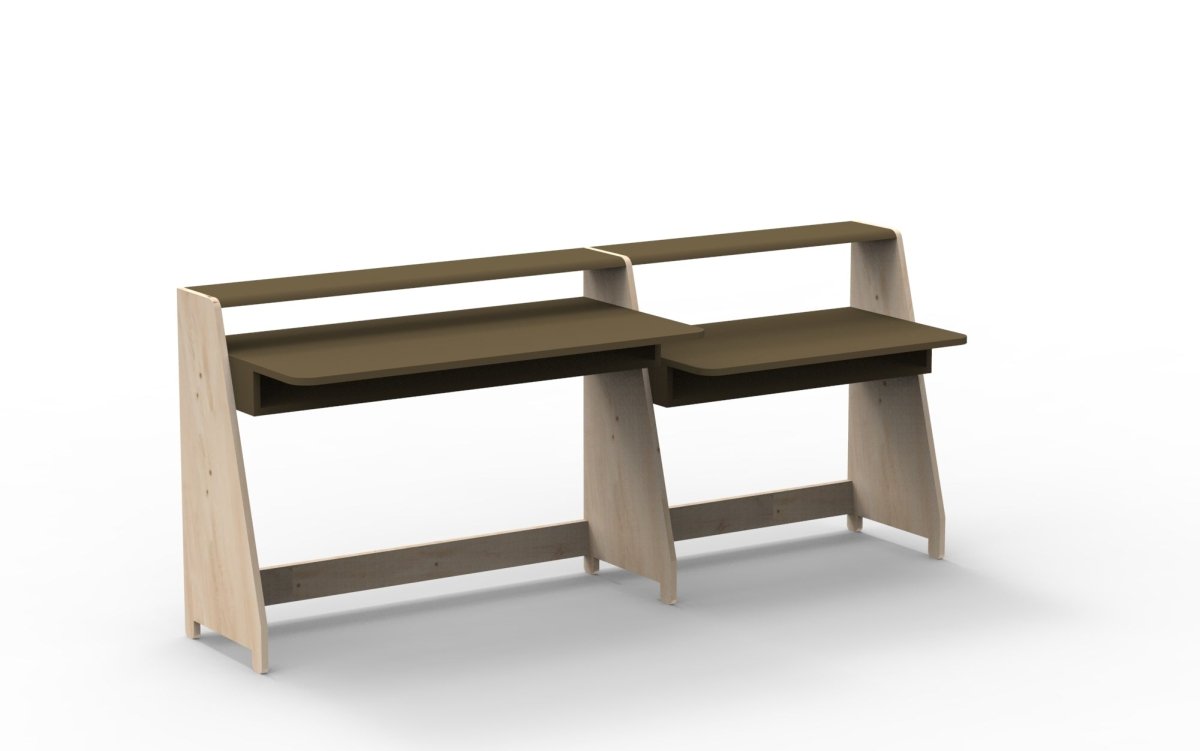 MATHY BY BOLS - Petit Bureau Avec Une Colonne Étagère ASYMETRY