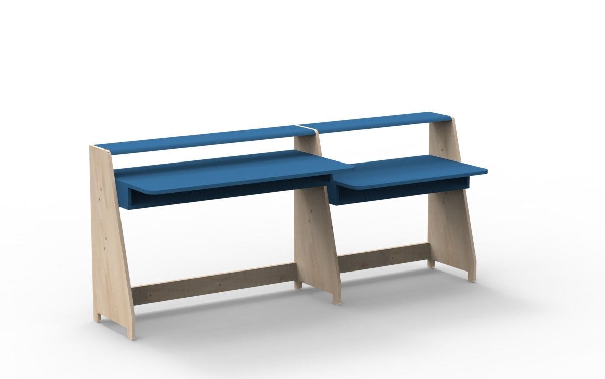 MATHY BY BOLS - Petit Bureau Avec Une Colonne Étagère ASYMETRY