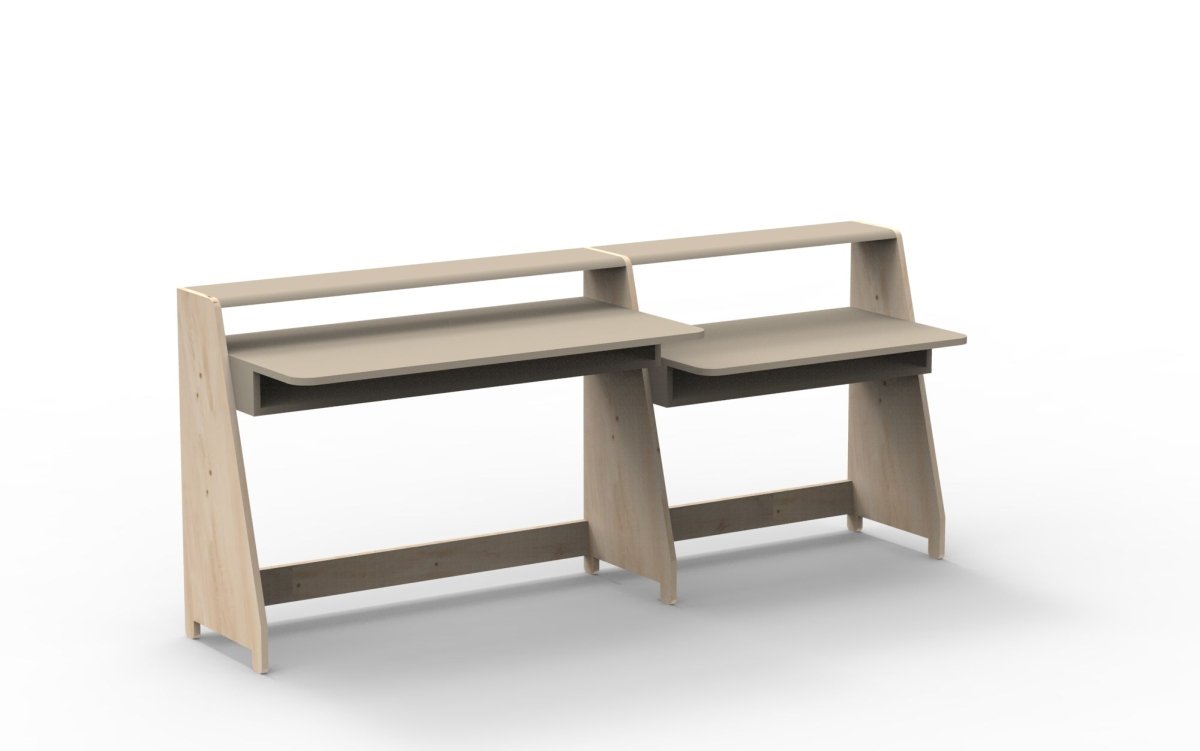 MATHY BY BOLS - Petit Bureau Avec Une Colonne Étagère ASYMETRY