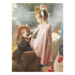 MERI MERI - Cape De Sequins Iridescents, Collerette Rose & Baguette Sequins