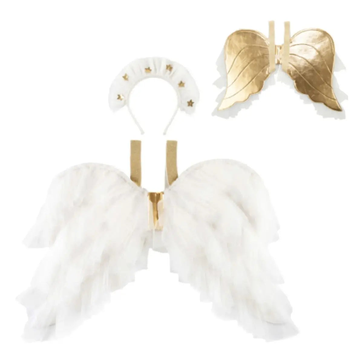 MERI MERI - Déguisement Ailes D'ange En Tulle Avec Couronne D'étoiles