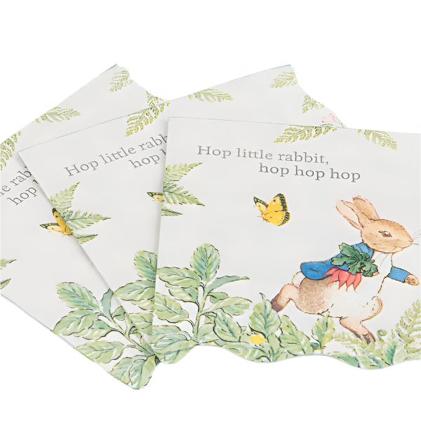 MERI MERI - Petites Serviettes Pierre Le Lapin Dans Le Jardin