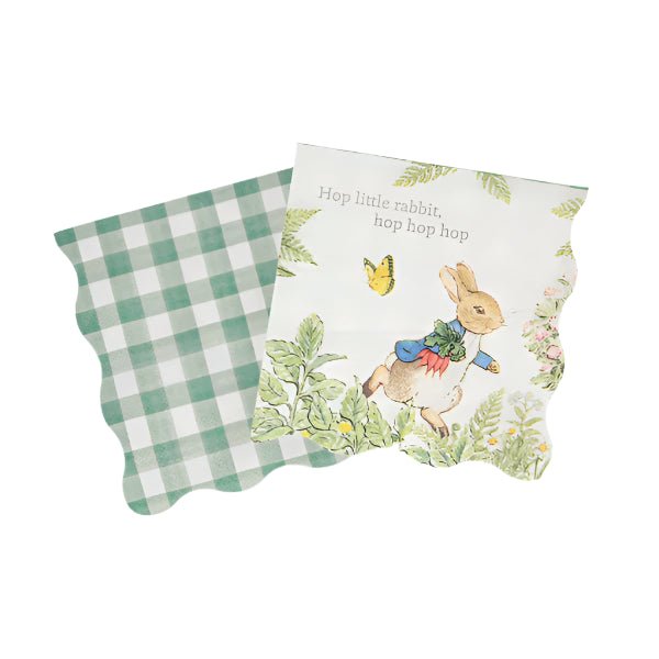 MERI MERI - Petites Serviettes Pierre Le Lapin Dans Le Jardin