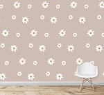 MUNKS & ME - Grand Papier Peint Panoramique Pour Enfants - À Motifs Floraux De Marguerites