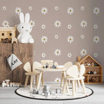 MUNKS & ME - Grand Papier Peint Panoramique Pour Enfants - À Motifs Floraux De Marguerites