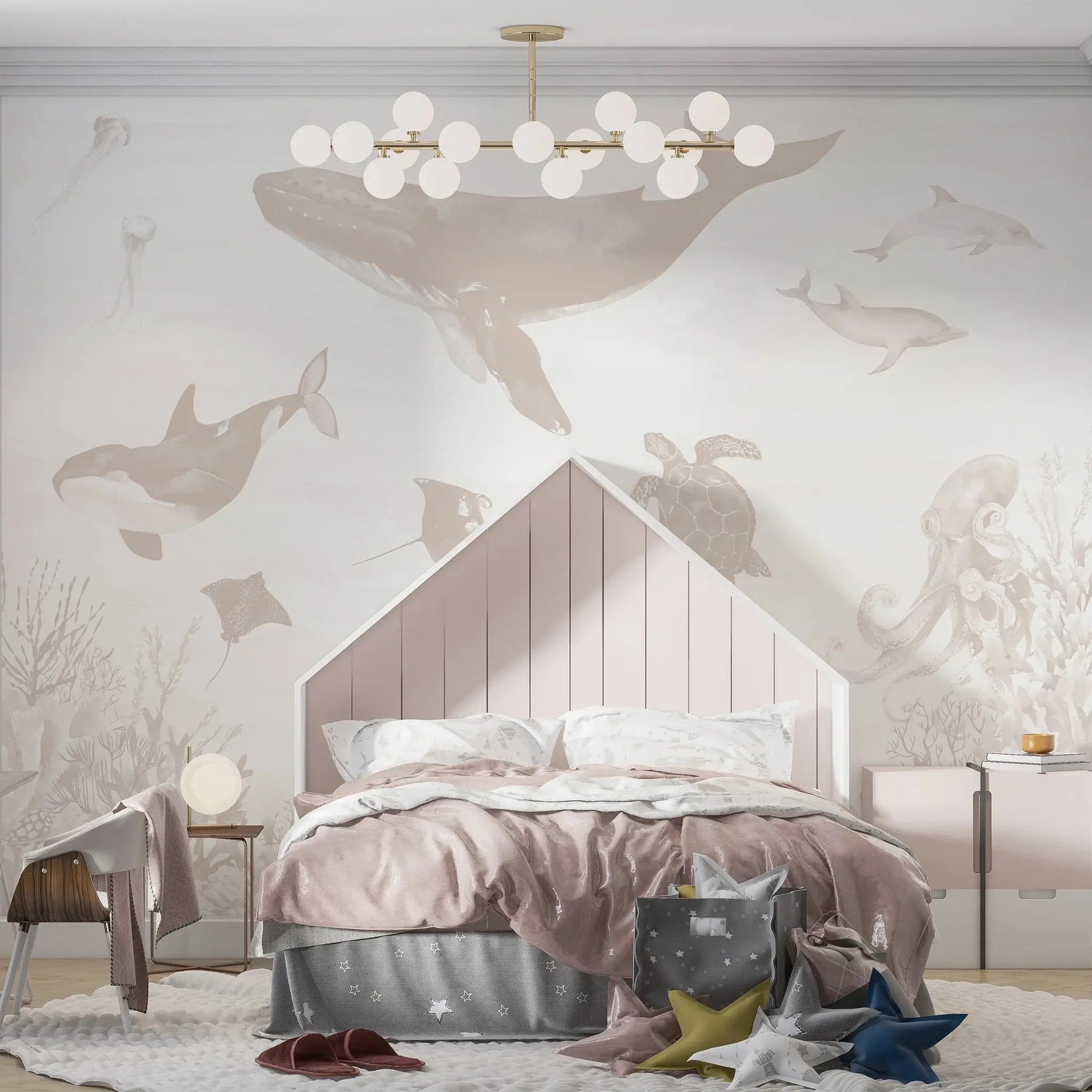 MUNKS & ME - Papier Peint Chambre Enfant Magie De L'océan - Neutre