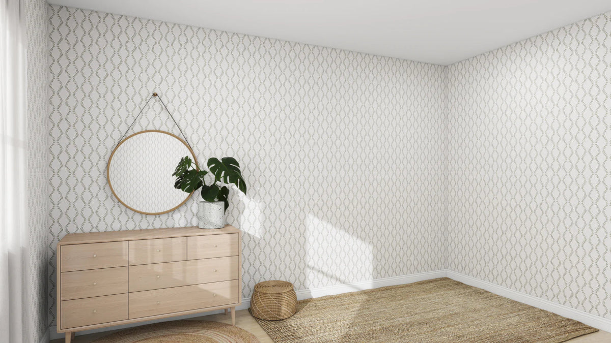 MUNKS & ME - Papier Peint Panoramique Pour Enfants - À Motif Répété De Vignes Vintage