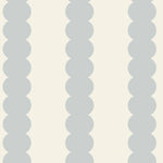 MUNKS & ME - Papier Peint Panoramique Pour Enfants - À Rayures Festonnées Bleu