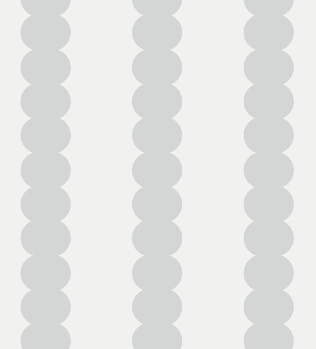 MUNKS & ME - Papier Peint Panoramique Pour Enfants - À Rayures Festonnées Gris