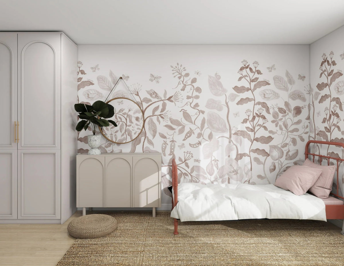 MUNKS & ME - Papier Peint Panoramique Pour Enfants - Jardin Secret Sauge