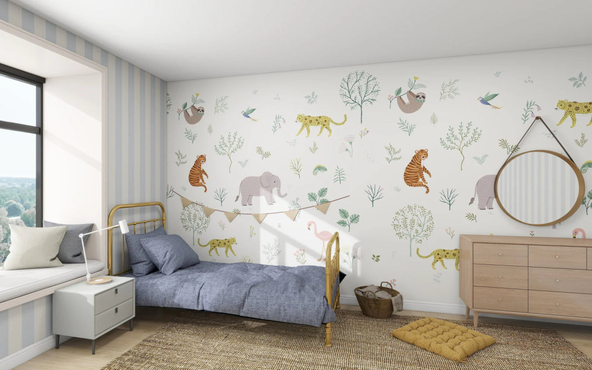 MUNKS & ME - Papier Peint Panoramique Pour Enfants - Merveilles Sauvages