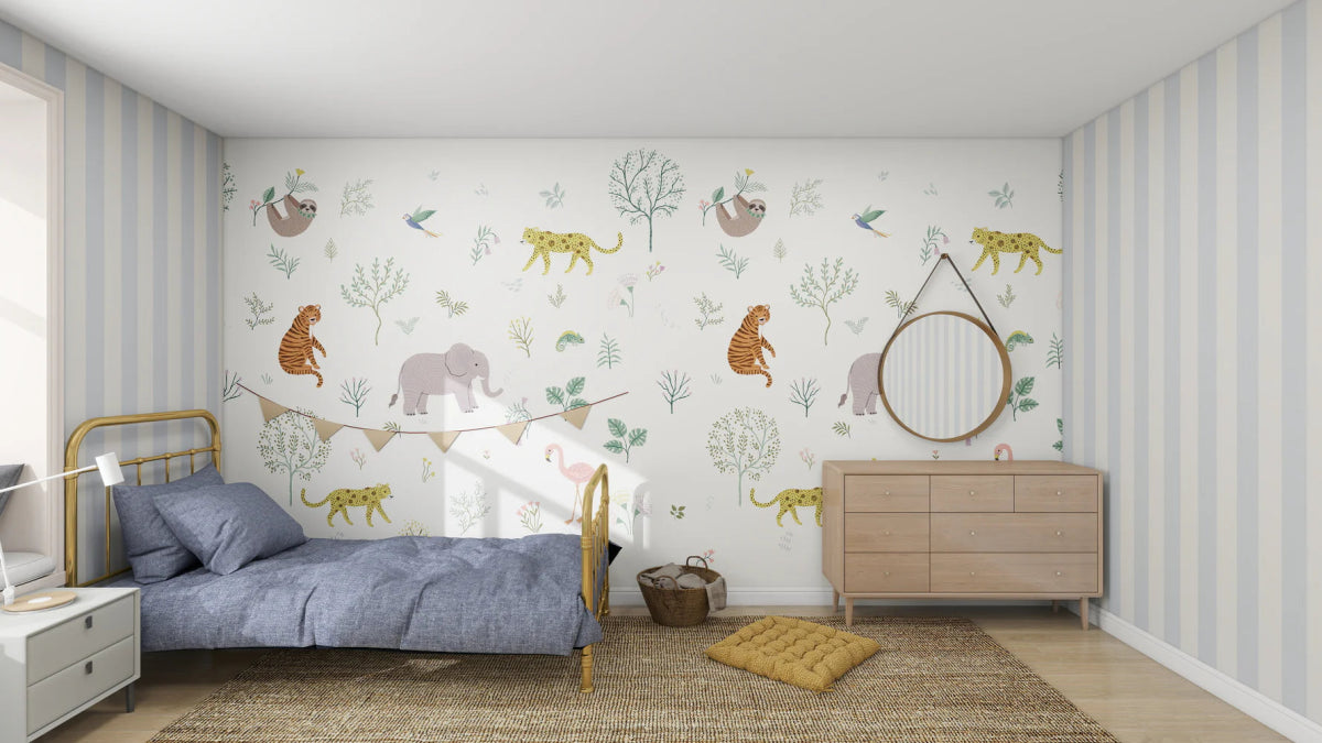 MUNKS & ME - Papier Peint Panoramique Pour Enfants - Merveilles Sauvages