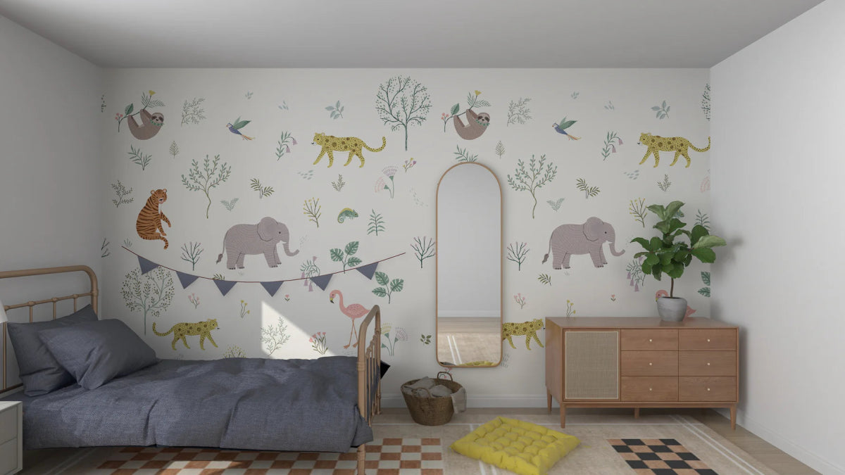 MUNKS & ME - Papier Peint Panoramique Pour Enfants - Merveilles Sauvages